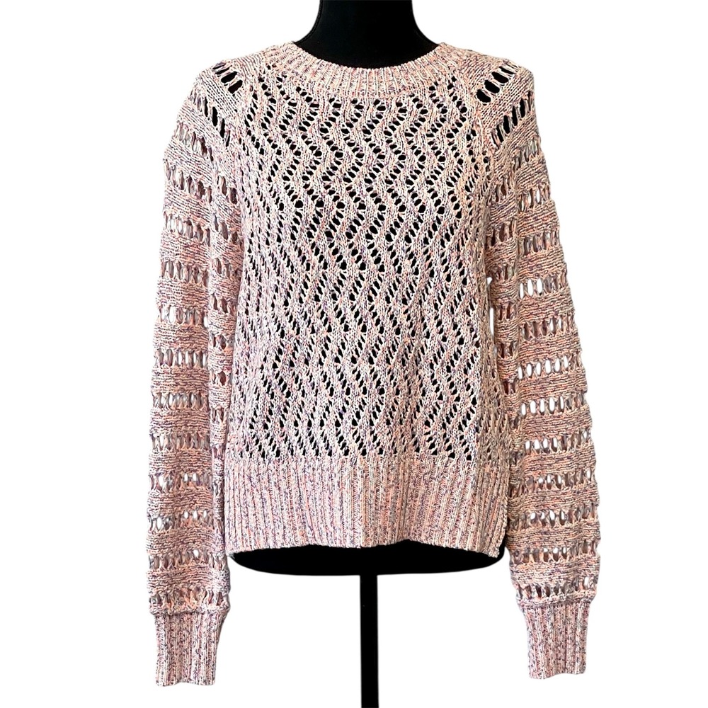 NWOT BB Dakota by Steven Madden Size XS Open Knit Multicolored Sweater Boho